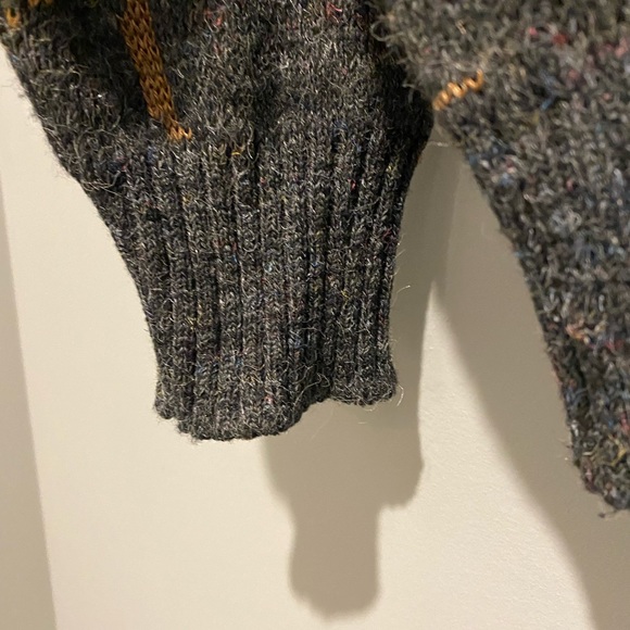 🤡BOGO🤡 Retro CALDWELL Canada Wool Blend Deep V-Neck Pullover Sweater - Mens L - Picture 7 of 11